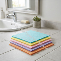Chiffon de nettoyage super absorbant, écologique, respirant, anti-traction, en viscose PET à motif croisé, sans gouttelettes, pour la vaisselle et le séchage des animaux