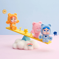 Authentique POP MARTT Care Bearr Pendentif en vinyle et peluche, Ensemble complet de 9 pièces, Boîte mystère, Charm de sac mignon, Cadeau de collection