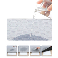 Tampons lavables et réutilisables pour pipi de chiot, tapis d'entraînement antidérapants pour animaux de compagnie, tapis imperméable pour chien, chat et lapin avec motif solide, vente en gros
