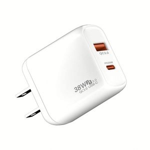 US EU UK <b>USB</b> Type C Wall Power Charger 38W A+C QC3.0 Travel <b>Adapter</b> PD 20W Charger Block for Phone 15 16 Pro Max - Product Image 6