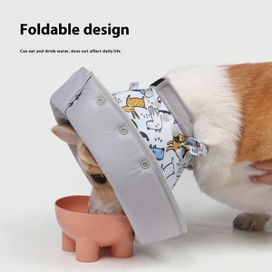 Collar <span class=keywords><strong>de</strong></span> <span class=keywords><strong>perro</strong></span> <span class=keywords><strong>de</strong></span> cuello suave ajustable Elizabeth con cintas profundas transfronterizas para Amazon al por mayor hecho <span class=keywords><strong>de</strong></span> poliéster - Product Image 3