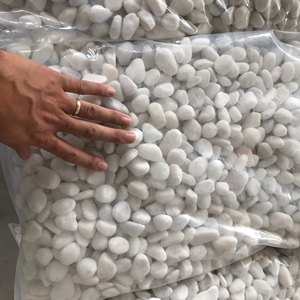 Pierres décoratives couleur blanche, galets blancs pour aquarium origine Vietnam, - Product Image 2