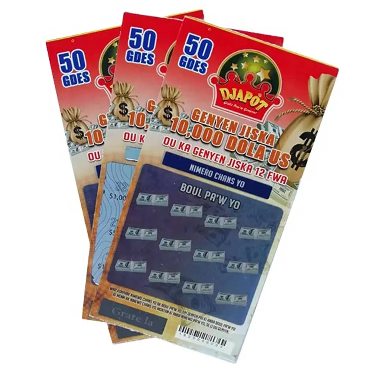 Groothandel Hot Koop Paper Scratch Instant Loterij Ticket Afdrukken Fabriek