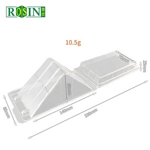 Bản lề vỏ sò bánh <span class=keywords><strong>sandwich</strong></span> container rõ ràng dùng một lần nhựa tái sử dụng tam giác để đi bánh <span class=keywords><strong>sandwich</strong></span> bao bì hộp nhà sản xuất - Product Image 2