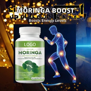 OEM 100% Zuivere Moringa Bladpoeder Capsules 92+ Voedingsstoffen & 46 Soorten Antioxidanten Ondersteunt Gewichtsbeheersing Volwassenen Gecertificeerd - Product Image 3