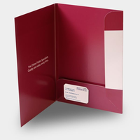 Carpeta personalizada barata de fábrica con diseño de logotipo Impresión Personalizar negocios A4 Presentación Documento Carpetas de papel