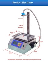 Machine de remplissage volumétrique temporisée 30G-10kg pour boissons gazeuses, savon liquide, gel, huile, eau, jus, miel, crème, pâte