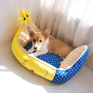 Cama para Perros y Gatos en Forma de Luna, de Terciopelo Suave, con Cojín Reversible y Base Antideslizante, para Uso en Todas las Estaciones, Venta al Por Mayor - Product Image 5