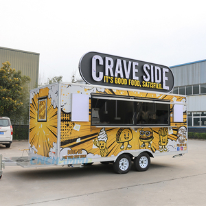 Remolque de Comida Móvil Chammp, Carrito de Hot Dogs, Camión de Comida, Barra de Bebidas, Remolque de Comida <span class=keywords><strong>con</strong></span> Cocina Completa para Bebidas - Product Image 6