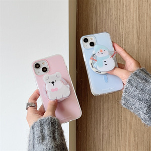 Funda Magnética Mate de Doble Capa con Soporte para iPhone 17 Pro Max 16 15 14 13, Color Sólido, Protectora para Mujer - Product Image 2