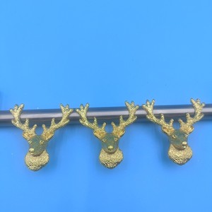 Zinc Alloy Deer Head Furniture Handle <b>Cabinet</b> Hardware Novelty Shape <b>Rustic</b> Design Durable Drawer Wardrobe Knob - Product Image 4