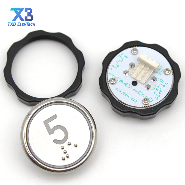 Elevator Button XHB-R34C-A02 / XHB-R34D-A01, Round Call Button for Xizi* Ot*s T*son