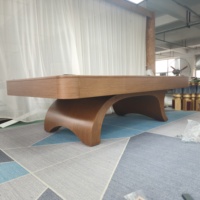 Table de billard de luxe en bois massif Jiujiang personnalisée de 7/8/9 pieds avec retour de balles, accessoires complets, durable et écologique