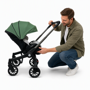 Poussette bébé 4 en 1 en alliage d'aluminium, pliable, pour les voyages et les activités de plein air, vente en gros d'usine - Product Image 1