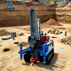 싱다 디젤 휴대용 크롤러 장착 DTH 시추 장비 75-250mm 직경 최대 70m 깊이 앵커홀 마이크로 암반 시추용 - Product Image 1