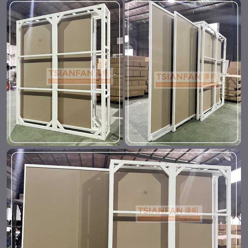 Tsianfan customization art pull-out frame granite showroom design  minimalist stone  display painting interior