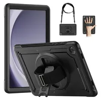 Coque de téléphone portable antichoc pliable style INS en PC+TPU avec support pour enfants, compatible Tab S10 FE/S9 11''/8.7'' SM-X216B SM-X110