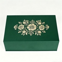 Boîtes cadeaux rigides personnalisées de luxe avec couvercle magnétique, doublure en satin et emballage intérieur en satin