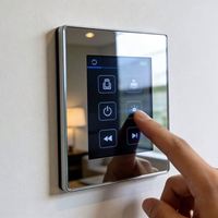 Panneau de commande en acrylique noir imprimé en soie, anti-rayures, avec écran LCD pour onduleur solaire et équipement électrique