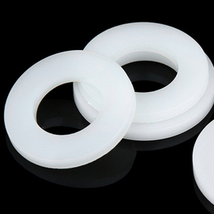 10 pièces/sac blanc Nylon mince <span class=keywords><strong>rondelle</strong></span> plate M1.4 M2 M3 M5 M6 M8 M12 plastique caoutchouc bague d'étanchéité joint de cale - Product Image 2