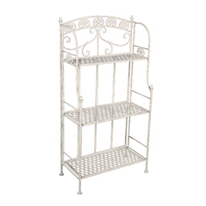 Etagère à fleurs en métal 3 niveaux support plantes extérieur balcon <span class=keywords><strong>terrasse</strong></span> jardin - Product Image 3
