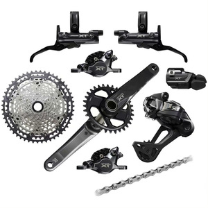 Groupe de transmission SHIMANO Deore XT Di2 M8250 VTT 12 vitesses SW <span class=keywords><strong>RD</strong></span> M8250 CS-M8200 10-51T Chaîne <span class=keywords><strong>M8100</strong></span> Pièces de vélo électroniques sans fil - Product Image 1