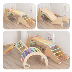 Ensemble de triangle Pikler, structure en bois pour enfants, jouets d'escalade Montessori, jouets d'escalade d'intérieur pour enfants, gymnase Montessori Pikler - Product Image 2