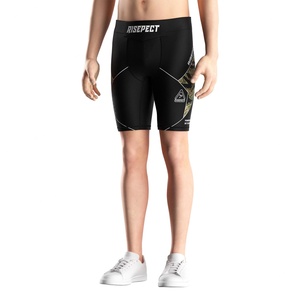 Compression Vale Tudo <b>Shorts</b> for <b>Men</b> Moisture-wicking Flexible Waistband Double Brand <b>Patch</b> Designed for Fitness BJJ MMA - Product Image 2