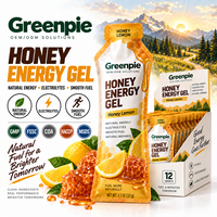 Greenpie OEM Private Label Sport Nutrition Energy Gel Honey Lemon Flavor Electrolyte Natural Smooth Fuel Honey Energy Gel