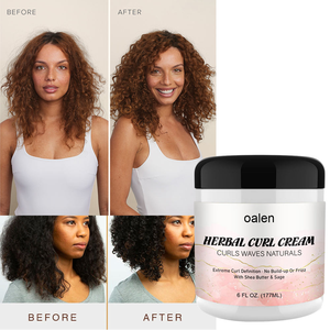 Crema Definidora de Rizos de Marca Privada, Crema Estilizadora Sin Enjuague para Cabello Ondulado y Rizado |   Productos para Controlar el Frizz y Realzar los Rizos - Product Image 2