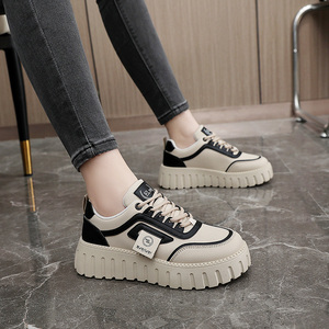 Nouvelles chaussures décontractées à plateforme pour femmes 2026, version coréenne, à bout rond, antidérapantes, tendance mode printemps-été - Product Image 2
