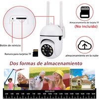 Caméra vidéo intérieure/extérieure A7 Wifi 1080p, caméra de surveillance pour entrepôt, bureau, animaux domestiques, bébé, maison, vision nocturne jour et nuit