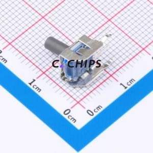 GT-TC158B-H0875-L1 Tactile Switch Through hole Switch Single Pole Single Throw Round Button 2.6N Right Angle Insert - Product Image 2