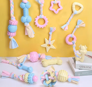 Jouets pour animaux de compagnie en TPR à nœuds, durables, écologiques, interactifs et mignons, vendus en gros. - Product Image 3