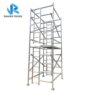 Andamio de aluminio con estructura compacta, operaciones de construcción aplicadas - Product Image 1
