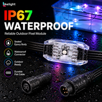 Luces de Cadena de Píxeles 3D RGB de 30x15mm DC12V GS8206 Dual SMD3535, 360 Grados, IP67 SPI, para Decoración de Interiores y Exteriores, Bares y Escenarios