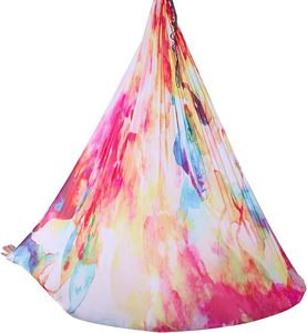 Professional Fitness Colorful <strong>Aerial</strong> Silk Hammock Kit Stretch Nylon 40D Material Durable <strong>Portable</strong> Customized Colors Yoga - Product Image 2