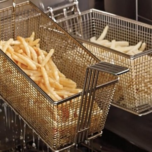 French Chip Frying Serving Food Presentation Strainer Net Potato Cooking Tool Stainless Steel Deep Frying Basket - Product Image 4