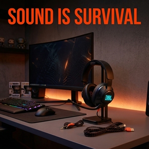 เจบีแอล ควอนตัม 400 หูฟังอีสปอร์ตแบบมีสายแบบสวมศีรษะ,รุ่นการ์ดเสียง USB, เอฟเฟกต์เสียง <span class=keywords><strong>DTS</strong></span> 2.0, เสียงรอบทิศทาง 7.1 - Product Image 4