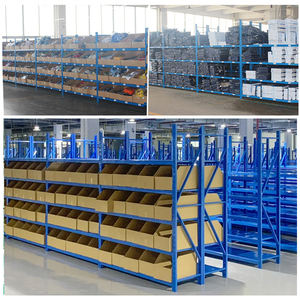 Supports de rangement industriels Supports empilables réglables en acier et en métal Étagères de rangement en entrepôt Étagère à usage léger - Product Image 4