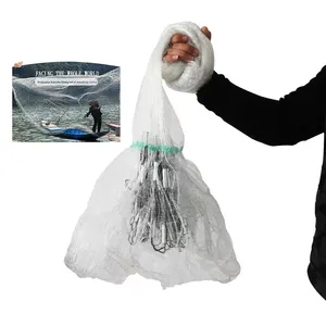 MISTER JIGGING vente en gros de lignes monofilament filet de pêche traditionnel à lancer à la main avec cordon de serrage