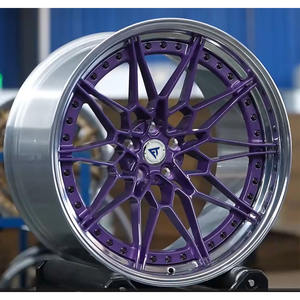 Rines de coche forjados de 17 18 19 20 pulgadas con acabado brillante negro, 5X112 5x120 <span class=keywords><strong>5X</strong></span> 114.3 para autos de pasajeros, compatibles con <span class=keywords><strong>BMW</strong></span> M2 M3 M4 M5 - Product Image 5