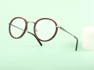 2024 Vintage métal fibre de carbone bois lunettes écologique bambou lunettes mode polarisé miroir cadre optique