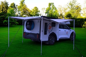 Soleflex <span class=keywords><strong>2025</strong></span> New Arrival RV mái hiên 270 Trailer Side 270 mái hiên với hỗ trợ chân cho xe tải off-road SUV - Product Image 6