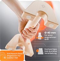 Nouvelles Barres de musculation en bois personnalisées, en bois de hêtre massif, avec pieds antidérapants, supports de musculation pour l'entraînement de la force