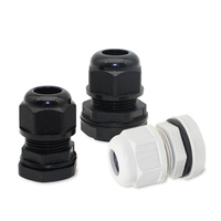 PG7 Nylon Strain Relief Ukuran M20 Elektrik NPT 1/2 Plastik IP68 Kedap Air Cable Gland untuk Penerangan LED Luar Ruangan Harga Pabrik