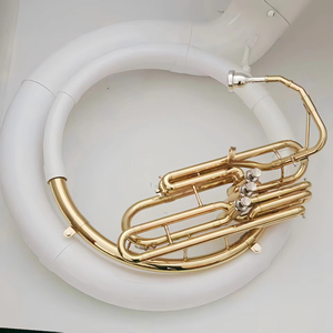 Vente directe transfrontalière du fabricant : <span class=keywords><strong>Sousa</strong></span> Wind Bass, grande trompette en plastique et acier, avec logo personnalisable - Product Image 2