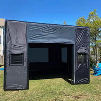 Tente étanche à l'air PVC Portable Gonflable Golf Simulator Enclosure avec écran et pompe