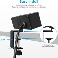 Multiprise de bureau à fixation rapide avec protection contre les surtensions, charge rapide PD 20W, plusieurs prises, amovible et montable sur le bord de la table