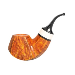 Muxiang Bent Tobacco Pipe Handmade Wooden Smoking Pipe Large Size For Men - Product Image 5